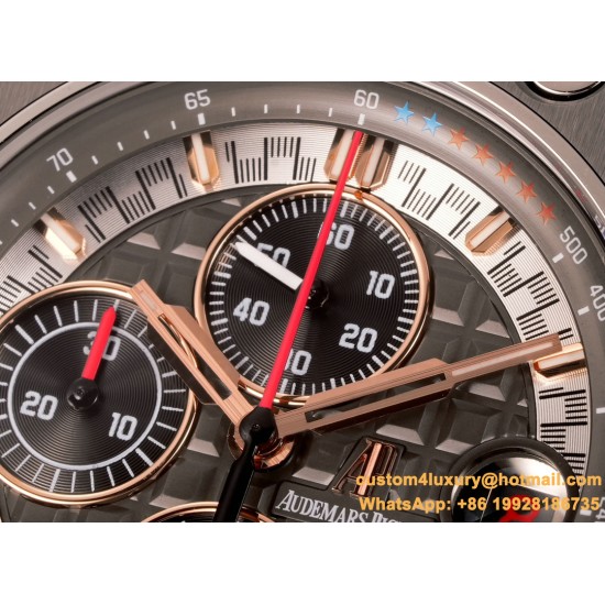 Royal Oak Offshore 26401RO 44mm RG/RU Black Dial TKF A7750
