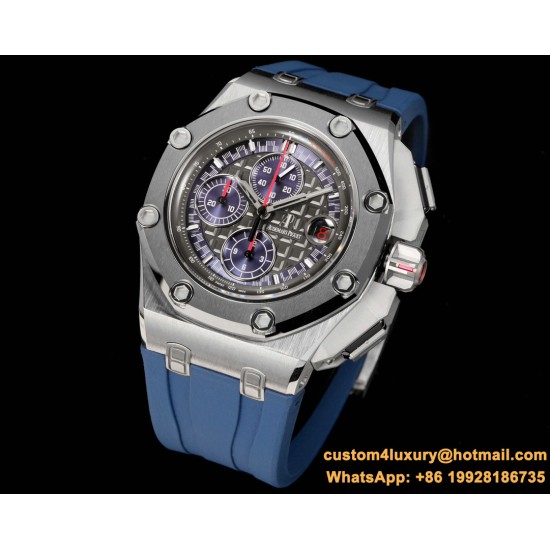 Royal Oak Offshore Schumacher 44mm SS/RU Grey Dial TKF A3126