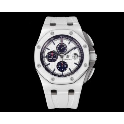 Royal Oak Offshore 44mm Ceramic/RU White/Stk TKF A3126