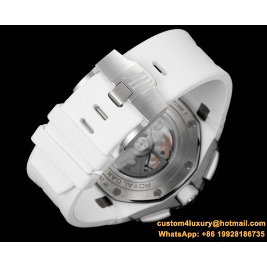 Royal Oak Offshore 44mm Ceramic/RU White/Stk TKF A3126