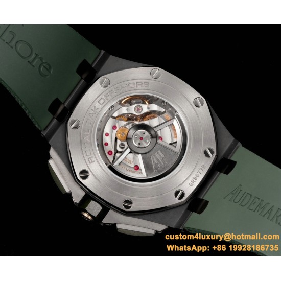 Royal Oak Offshore 26405CE 44mm SS/RU Green Dial TKF A7750