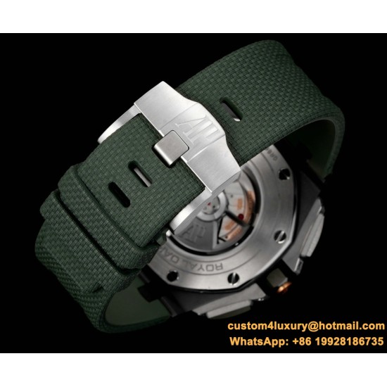 Royal Oak Offshore 26405CE 44mm SS/RU Green Dial TKF A7750