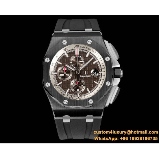 Royal Oak Offshore 26405CE 44mm Cer/RU Brown Dial TKF A7750