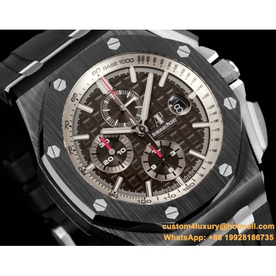 Royal Oak Offshore 26405CE 44mm Cer/RU Brown Dial TKF A7750