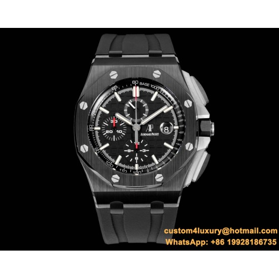 Royal Oak Offshore 26402CE 44mm Cer/RU Black Dial TKF A7750