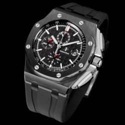 Royal Oak Offshore 26402CE 44mm Cer/RU Black Dial TKF A7750