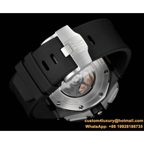 Royal Oak Offshore 26402CE 44mm Cer/RU Black Dial TKF A7750
