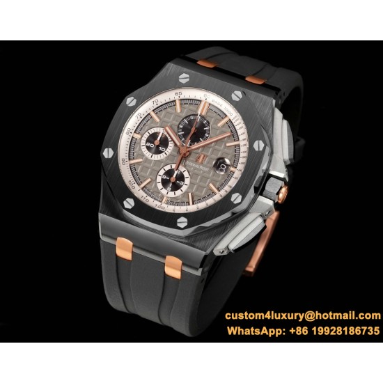 Royal Oak Offshore 26405CE 44mm Cer/RU Brown Dial TKF A7750