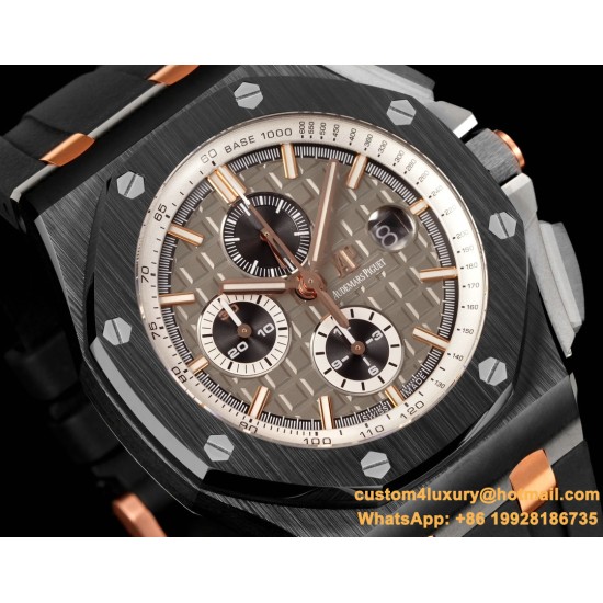 Royal Oak Offshore 26405CE 44mm Cer/RU Brown Dial TKF A7750