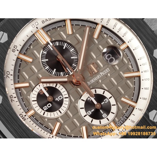 Royal Oak Offshore 26405CE 44mm Cer/RU Brown Dial TKF A7750
