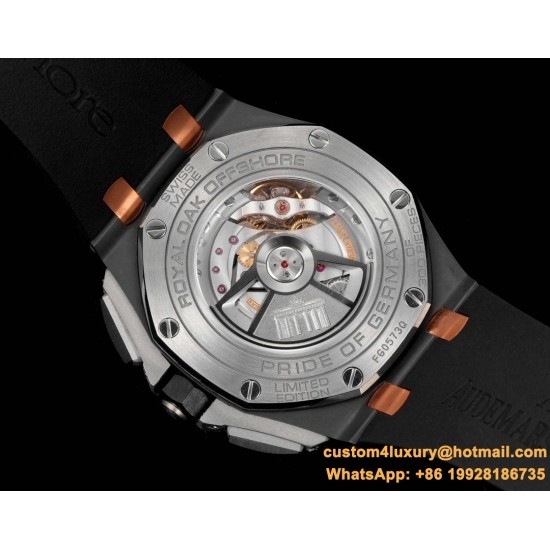 Royal Oak Offshore 26405CE 44mm Cer/RU Brown Dial TKF A7750