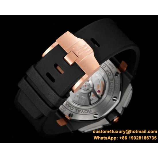 Royal Oak Offshore 26405CE 44mm Cer/RU Brown Dial TKF A7750