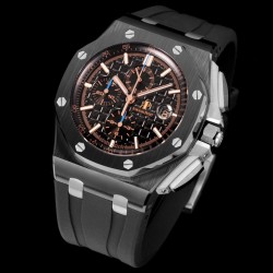 Royal Oak Offshore 26405CE 44mm Cer/RU Black Dial TKF A7750