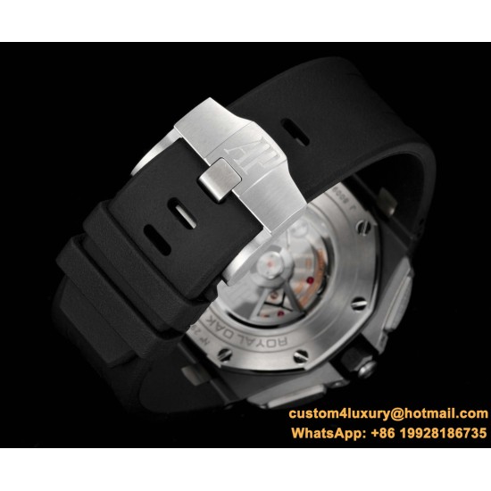Royal Oak Offshore 26405CE 44mm Cer/RU Black Dial TKF A7750