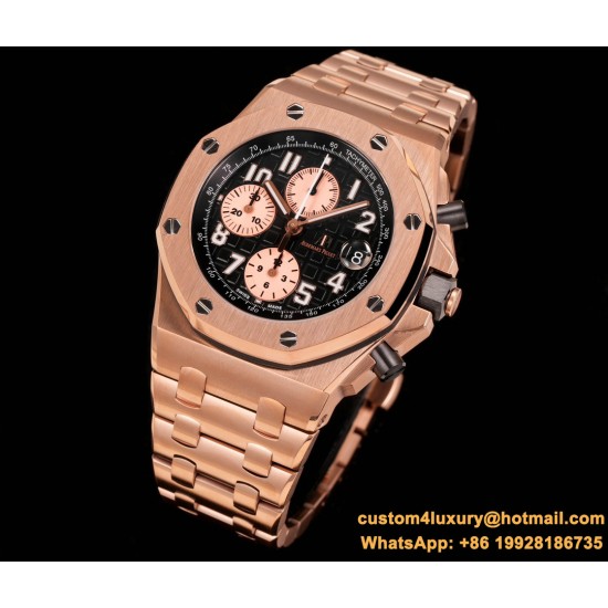 Royal Oak Offshore 26470OR 42mm RG/RG Black Dial TKF A7750