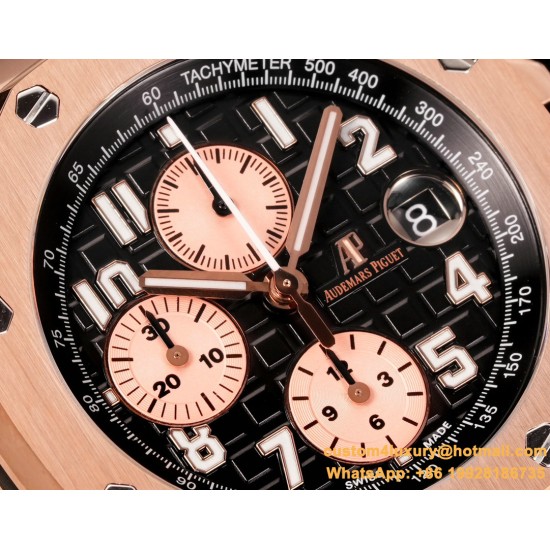 Royal Oak Offshore 26470OR 42mm RG/RG Black Dial TKF A7750