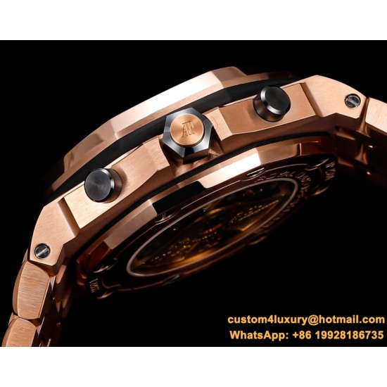 Royal Oak Offshore 26470OR 42mm RG/RG Black Dial TKF A7750