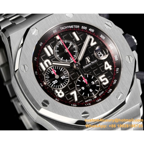 Royal Oak Offshore 26170ST 42mm SS/SS Black Dial TKF A7750