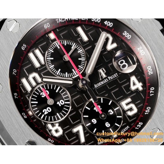 Royal Oak Offshore 26170ST 42mm SS/SS Black Dial TKF A7750