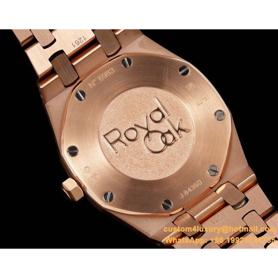 Royal Oak Ladies 67651 33mm Dia RG/RG Rose Gold TKF Swiss Qtz