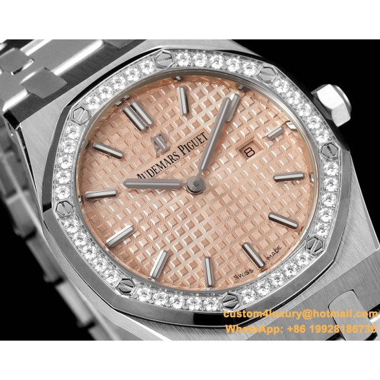 Royal Oak Ladies 67651 33mm Dia SS/SS Rose gold TKF Swiss Qtz