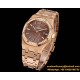 Royal Oak Ladies 67651 33mm Dia RG/RG Brown TKF Swiss Qtz