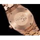 Royal Oak Ladies 67651 33mm Dia RG/RG Brown TKF Swiss Qtz