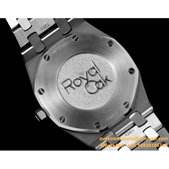 Royal Oak Ladies 67651 33mm Dia SS/SS Blue TKF Swiss Qtz
