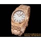 Royal Oak Ladies 67651 33mm Dia RG/RG White TKF Swiss Qtz