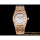 Royal Oak Ladies 67650 33mm RG/RG White TKF Swiss Qtz