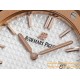 Royal Oak Ladies 67650 33mm RG/RG White TKF Swiss Qtz