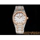 Royal Oak Ladies 33mm 67651 Dia RG/SS White TKF Swiss Qtz