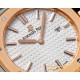 Royal Oak Ladies 67650 33mm RG/SS White TKF Swiss Qtz