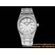 Royal Oak Ladies 67650 33mm SS/SS White TKF Swiss Qtz
