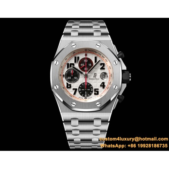 Royal Oak Offshore 26170ST 42mm SS/SS White Dial TKF A7750