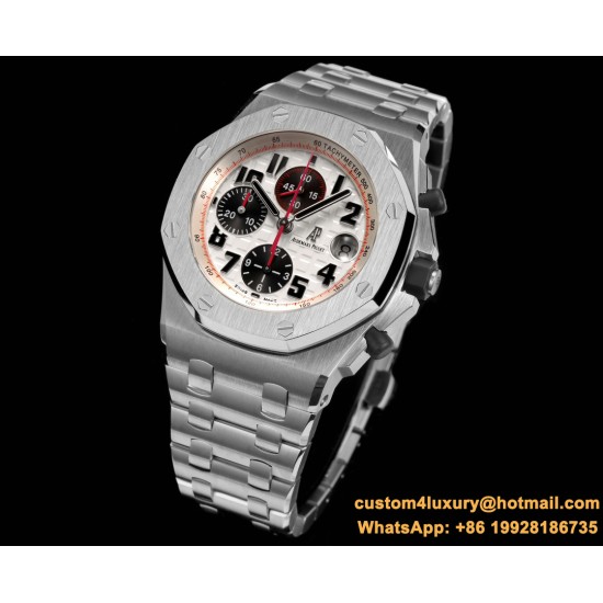 Royal Oak Offshore 26170ST 42mm SS/SS White Dial TKF A7750