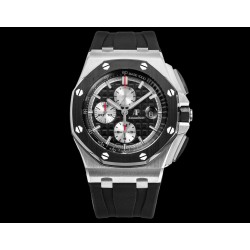 Royal Oak Offshore 26400IO 44mm SS/RU Black Dial TKF A7750