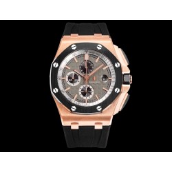 Royal Oak Offshore 26401RO 44mm RG/RU Black/Grey Dial TKF A7750