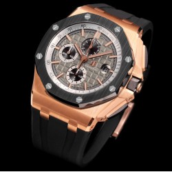 Royal Oak Offshore 26401RO 44mm RG/RU Black/Grey Dial TKF A7750