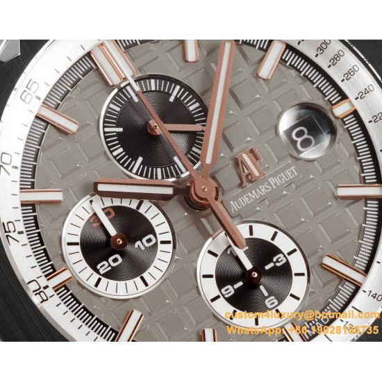Royal Oak Offshore 26401RO 44mm RG/RU Black/Grey Dial TKF A7750