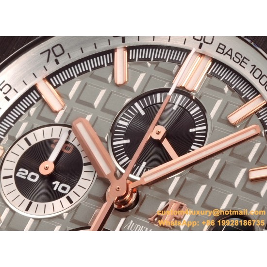 Royal Oak Offshore 26401RO 44mm RG/RU Black/Grey Dial TKF A7750