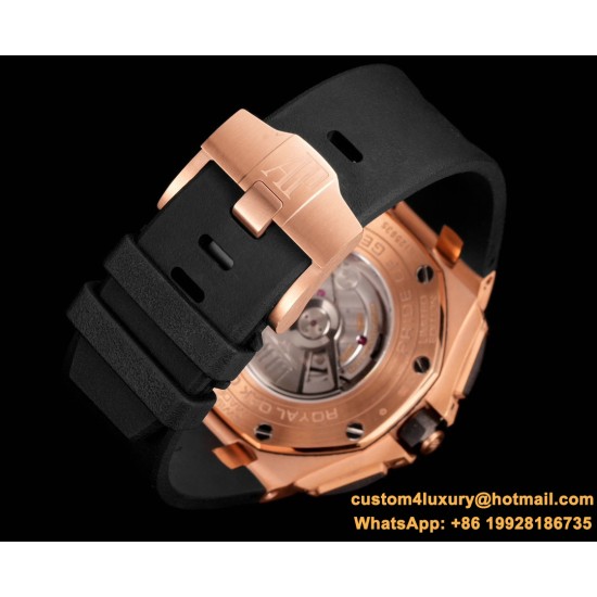 Royal Oak Offshore 26401RO 44mm RG/RU Black/Grey Dial TKF A7750