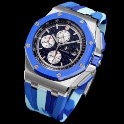 Royal Oak Offshore 26400SO Camouflage 44mm SS/RU Blue Dial TKF A7750