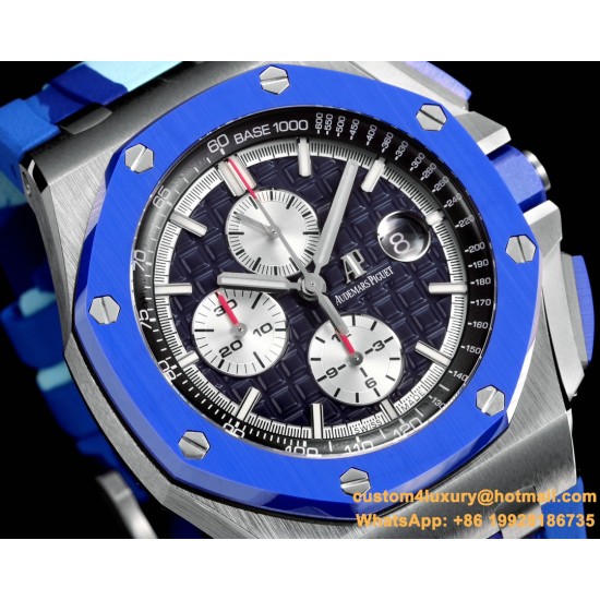 Royal Oak Offshore 26400SO Camouflage 44mm SS/RU Blue Dial TKF A7750