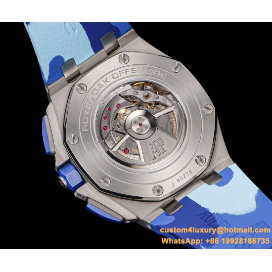 Royal Oak Offshore 26400SO Camouflage 44mm SS/RU Blue Dial TKF A7750