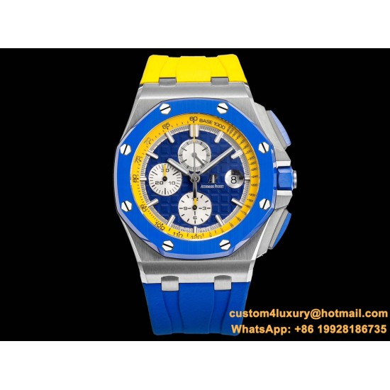 Royal Oak Offshore 44mm SS/RU Blue/Yellow TKF V2 A3126