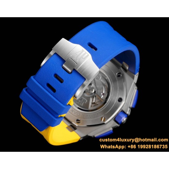 Royal Oak Offshore 44mm SS/RU Blue/Yellow TKF V2 A3126