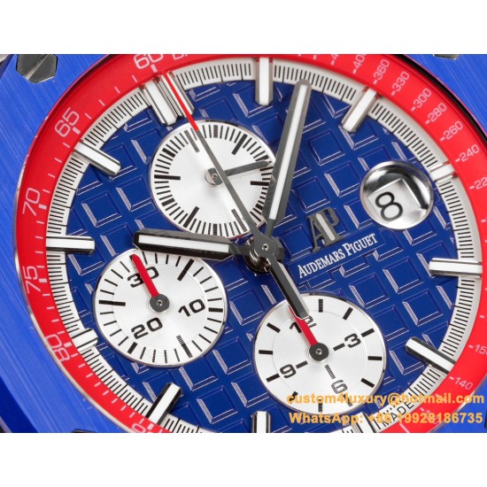 Royal Oak Offshore 44mm SS/RU Blue/Red TKF V2 A3126
