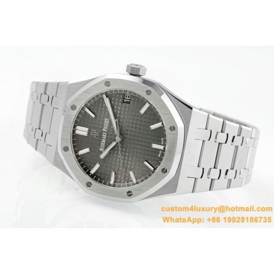 Royal Oak 41mm 15500 SS/SS Grey/Stk APSF A4302 Super Clone