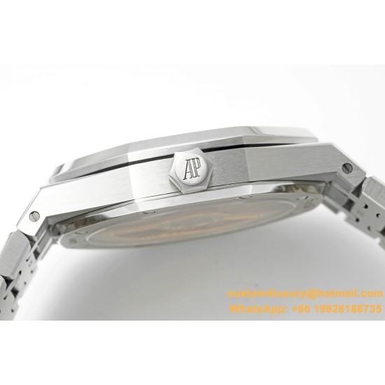 Royal Oak 41mm 15500 SS/SS Silver/Stk APSF A4302 Super Clone